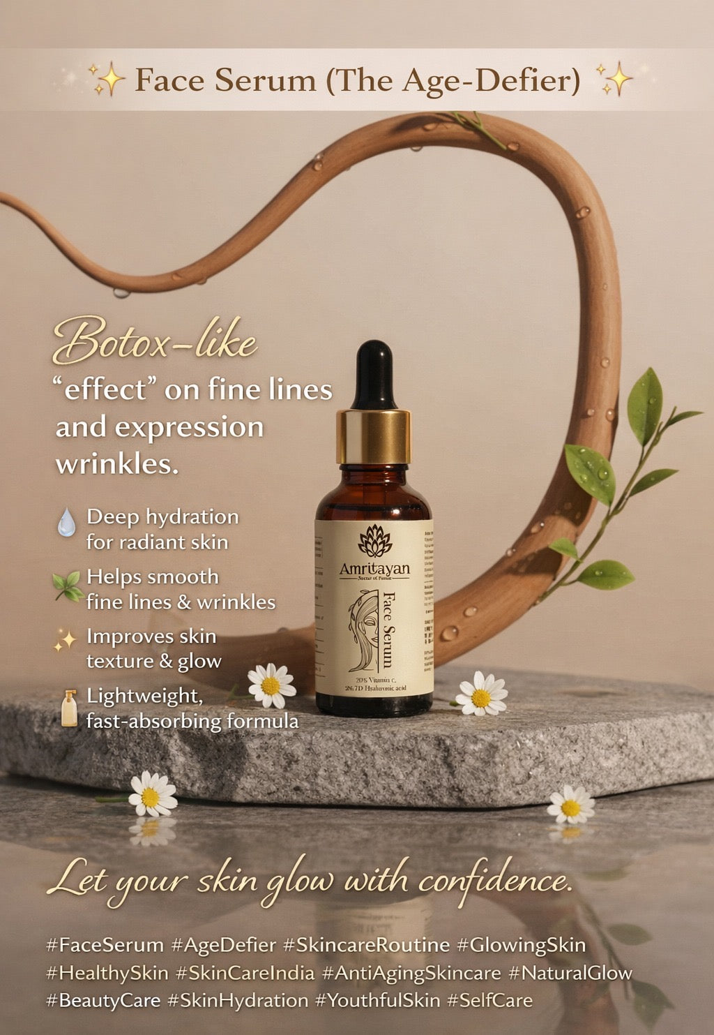 Brightening and anti-aging face serum